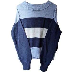 Lucky Brand striped blue knit sweater